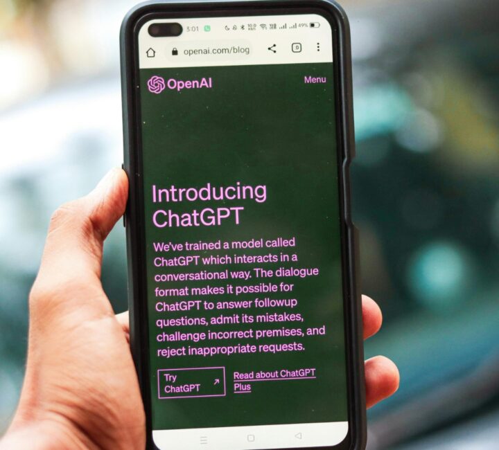 Chat GPT on a iPhone screen